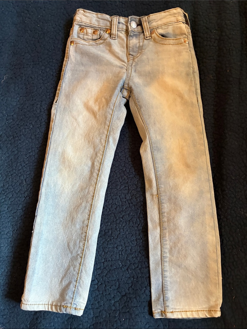 True Religion Slim Straight Jeans in Light blue Wash